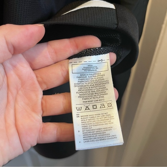 NWOT Adidas Team 19 Woven jacket black logo Women Large multi-sport activewear - Picture 5 of 6